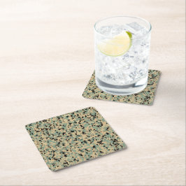 Digitale Camo – Tan-Green SM camo patroon Kartonnen Onderzetters