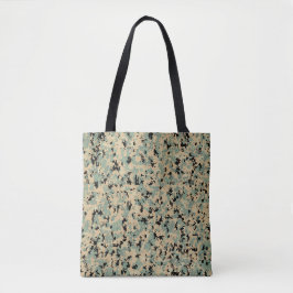 Digitale Camo – Tan-Green SM camo patroon Tote Bag