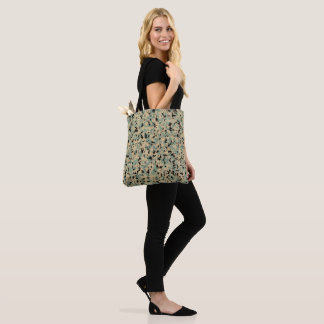 Digitale Camo – Tan-Green SM camo patroon Tote Bag