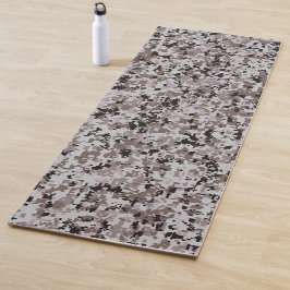 Digitale Camo - Zwart-Grijs SM camo patroon Yogamat