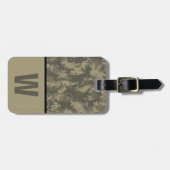 Digitale Camoflauge, Camo, Colour Block Kind Initi Bagagelabel (Voorkant horizontaal)