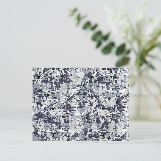 Digitale Camouflage-decoratie in stedelijke stijl Briefkaart (Staand voorkant)