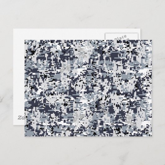 Digitale Camouflage-decoratie in stedelijke stijl Briefkaart (Voorkant / Achterkant)