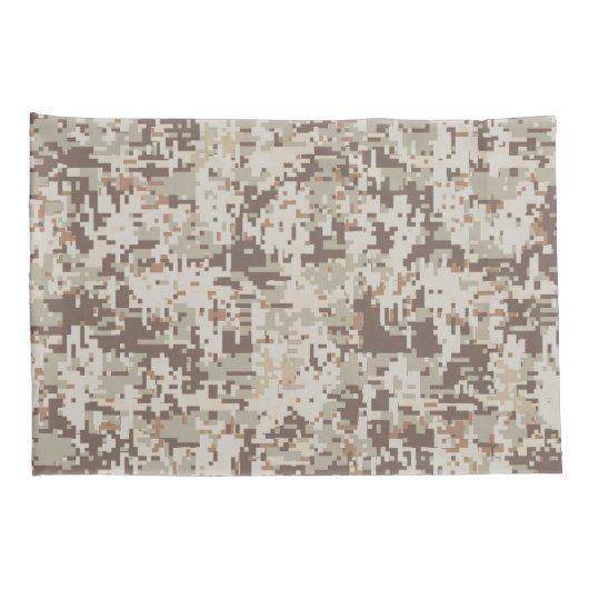 Digitale camouflage in woestijnstijl kussensloop (Achterkant-Rechts)