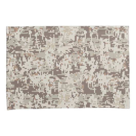 Digitale camouflage in woestijnstijl kussensloop (Voorkant-Rechts)