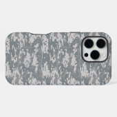 Digitale camouflage leger Marpat grijs iPhone Hoesje (Achterkant horizontaal)