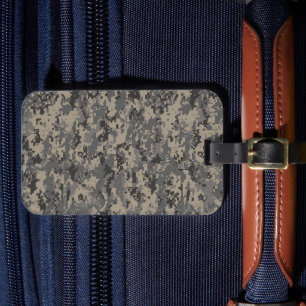 Digitale camouflage militaire leger pixel camo pri bagagelabel