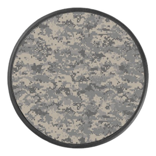 Digitale camouflage militaire leger pixel camo pri hockey puck (Voorkant)