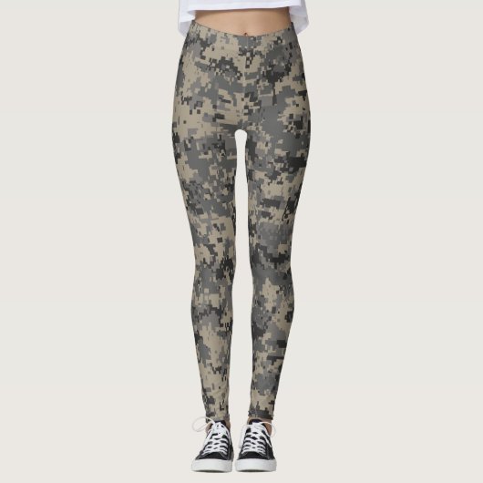 Digitale camouflage militaire leger pixel camo pri leggings (Voorkant)