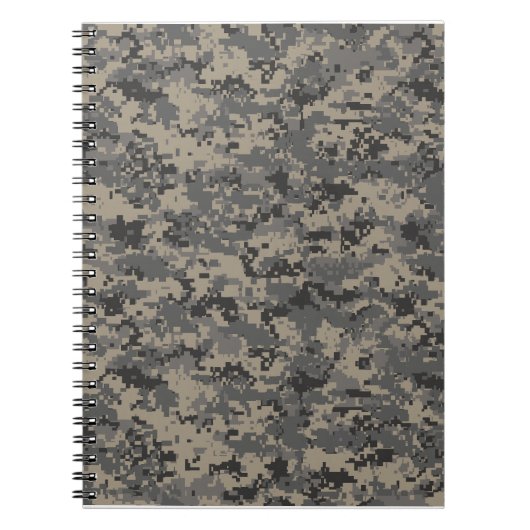Digitale camouflage militaire leger pixel camo pri notitieboek (Voorkant)