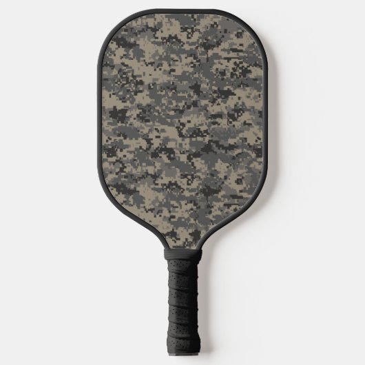 Digitale camouflage militaire leger pixel camo pri pickleball paddle (Voorkant)