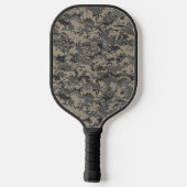 Digitale camouflage militaire leger pixel camo pri pickleball paddle (Achterkant)