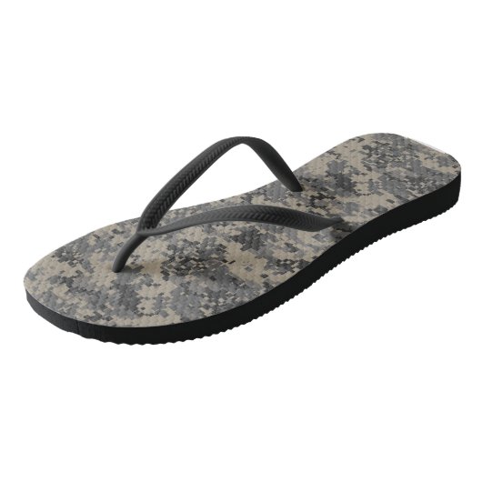 Digitale camouflage militaire leger pixel camo pri teenslippers (Schuin)