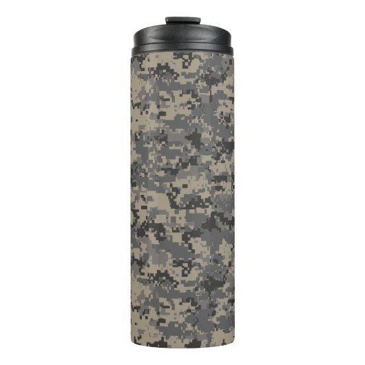 Digitale camouflage militaire leger pixel camo pri thermosbeker (Voorkant)