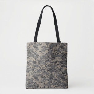 Digitale camouflage militaire leger pixel camo pri tote bag