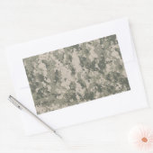 digitale camouflage rechthoekige sticker (Envelop)