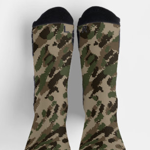 Digitale camouflage sokken