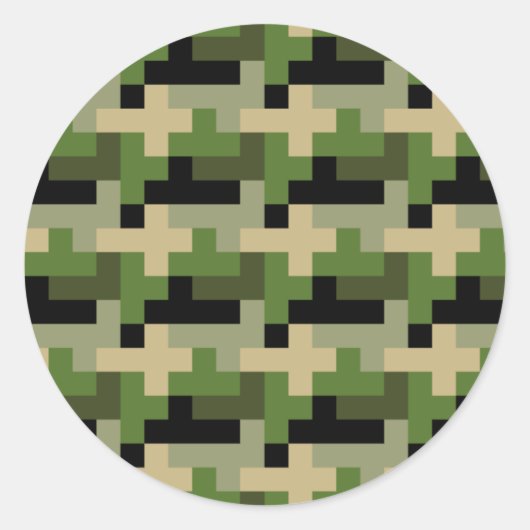 Digitale Camouflage Sticker (Voorkant)