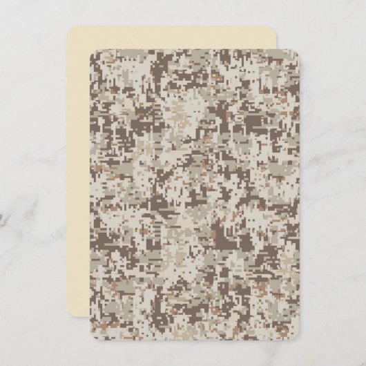 Digitale camouflage voor woestijn Beige Style (Voorkant / Achterkant)