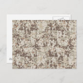 Digitale camouflage voor woestijn Beige Style Briefkaart (Voorkant / Achterkant)