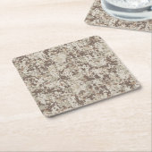 Digitale camouflage voor woestijn Beige Style Kartonnen Onderzetters (Schuin)