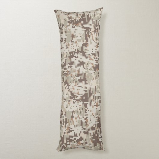 Digitale camouflage voor woestijn Beige Style Lichaamskussen (Achterkant (Verticaal))