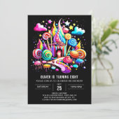 Digitale Candyland Verjaardag Kaart (Staand voorkant)