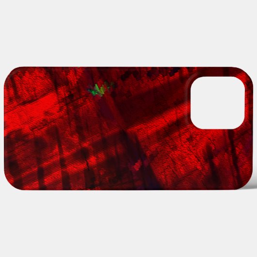 Digitale canyon in sterk rood en limoen-groen deta Case-Mate iPhone case (Achterkant (horizontaal))
