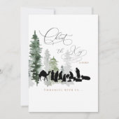 Digitale Christus de Koning is geboren Navity Kers Feestdagenkaart (Voorkant)