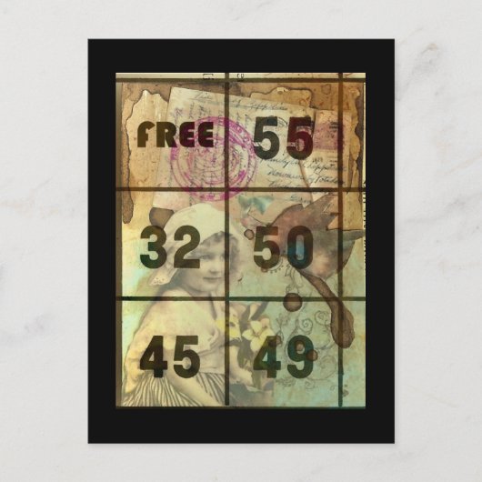  digitale collage briefkaart (Voorkant)