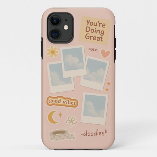 Digitale Collage Esthetische Telefoonhoes Case-Mate iPhone Case (Achterkant)