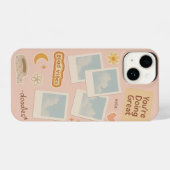 Digitale Collage Esthetische Telefoonhoes iPhone Hoesje (Achterkant horizontaal)