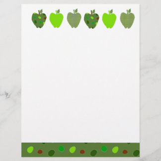 Digitale Collage Green Cute Apples