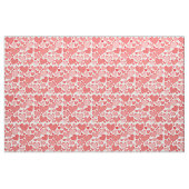 Digitale Collage Style Red Patterned Hearts Stof (Fat Quarter)