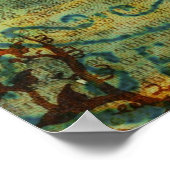 Digitale Collage Swan Poster (Hoek)