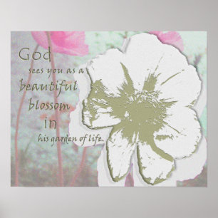 Digitale collage "Tuin of Life" Poster