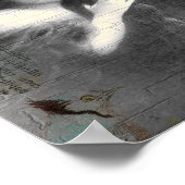  digitale collage voor dame en paarden poster (Hoek)