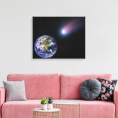 Digitale composiet van comet naar Ea Canvas Afdruk (Insitu (Woonkamer))