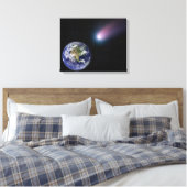 Digitale composiet van comet naar Ea Canvas Afdruk (Insitu (Slaapkamer))