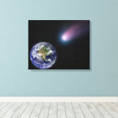 Digitale composiet van comet naar Ea Canvas Afdruk (Insitu (Houten vloer))
