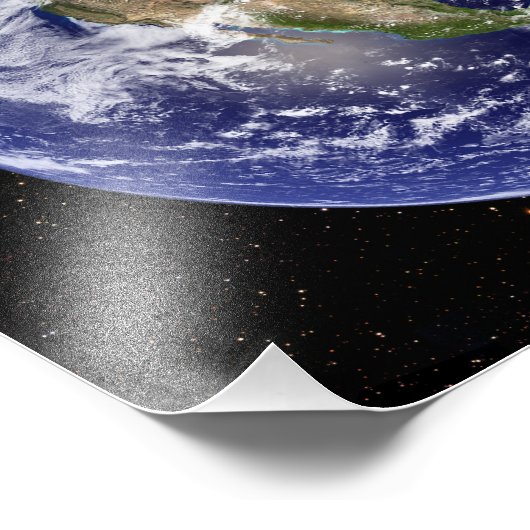 Digitale composiet van comet naar Ea Foto Afdruk (Hoek)