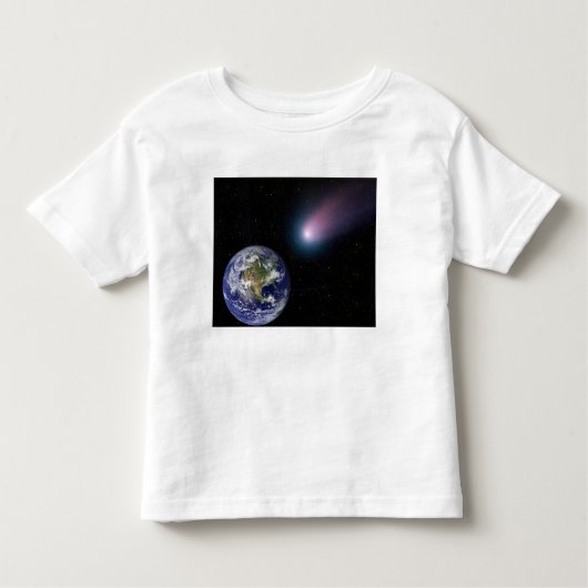 Digitale composiet van comet naar Ea Kinder Shirts (Voorkant)