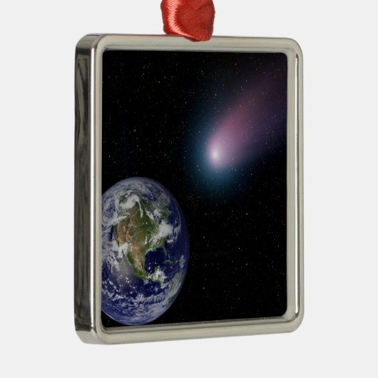 Digitale composiet van comet naar Ea Metalen Ornament (Rechts)