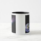 Digitale composiet van comet naar Ea Mok (Midden)