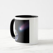 Digitale composiet van comet naar Ea Mok (Voorkant links)