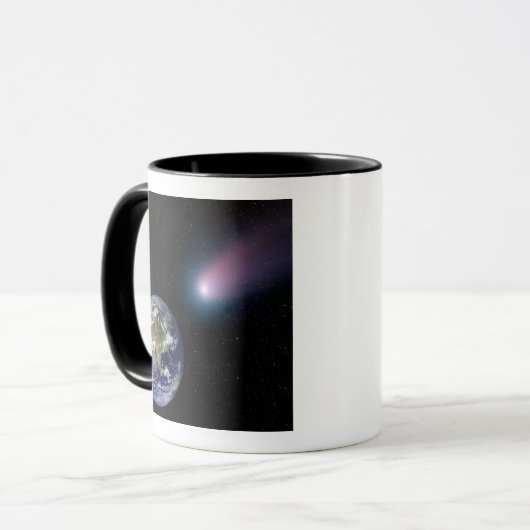 Digitale composiet van comet naar Ea Mok (Voorkant links)