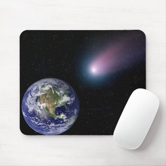 Digitale composiet van comet naar Ea Muismat (Met muis)