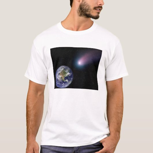 Digitale composiet van comet naar Ea T-shirt (Voorkant)