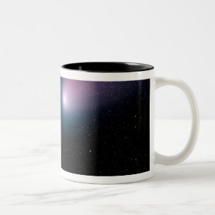 Digitale composiet van comet naar Ea Tweekleurige Koffiemok