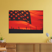 Digitale composiet van de Amerikaanse vlag Canvas Afdruk (Insitu (Woonkamer))